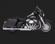 Vance & Hines Slip-ons Tapered Slash Cut Chrome FLT Touring 1995-2016